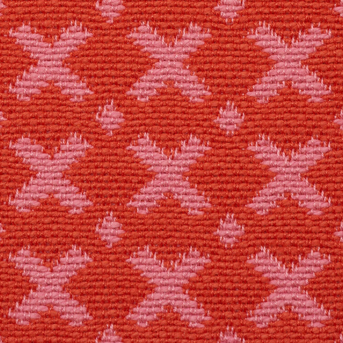 Schumacher Elias Pink & Red Fabric 77201