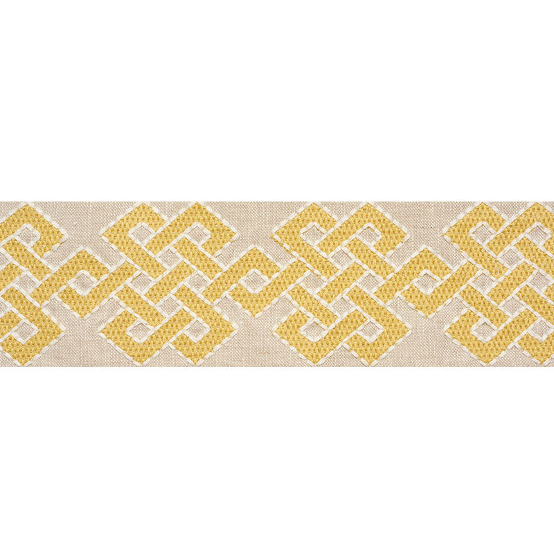 Schumacher Chesterton Tape Yellow Trim 77220