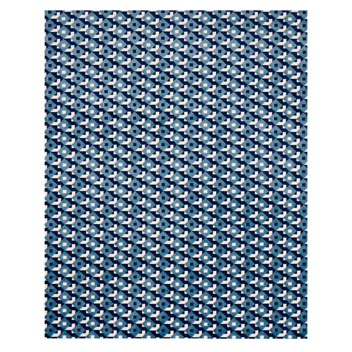 Schumacher Dazzle Ship Velvet Azure Fabric 77243