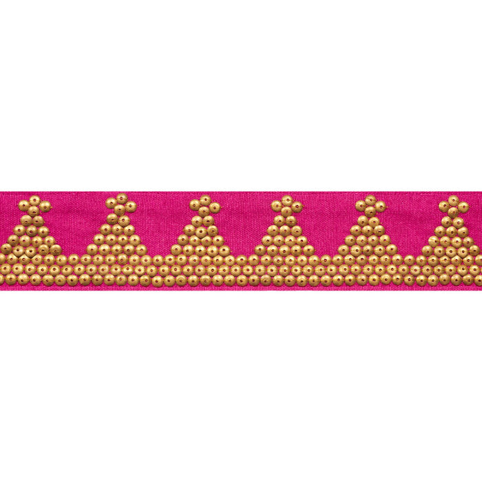 Schumacher Tim Tim Tape Magenta Trim Sample 77251