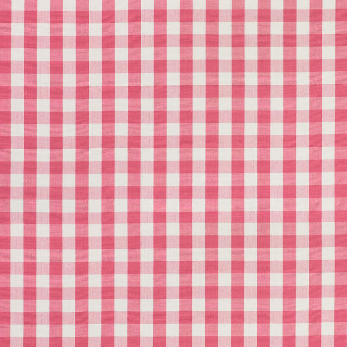 Schumacher Elton Cotton Check Magenta Fabric Sample 77310