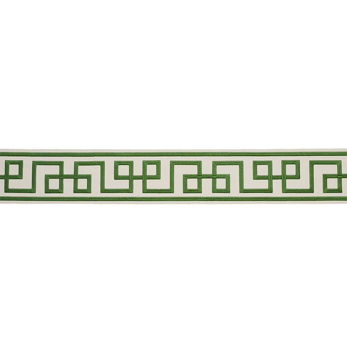 Schumacher Octavius Tape Green Trim Sample 77340