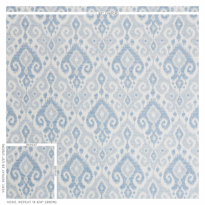 Schumacher Dedra Sky Fabric 77360