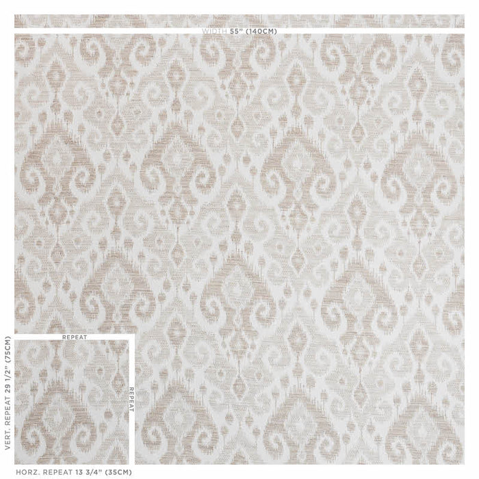 Schumacher Dedra Natural Fabric Sample 77361