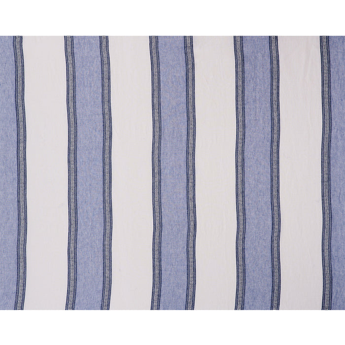 Schumacher Senita Stripe Sheer Blue Fabric Sample 77431