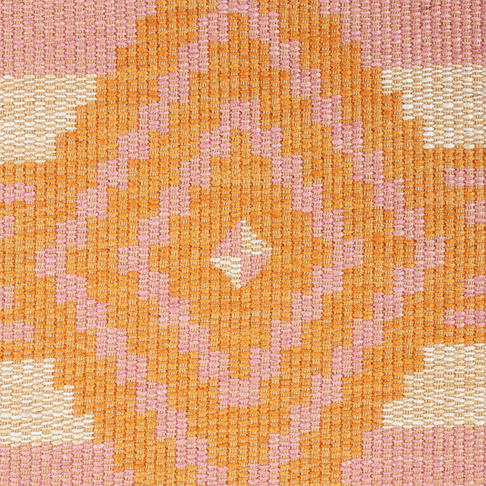 Schumacher Manta Performance Pink & Orange Fabric Sample 77440