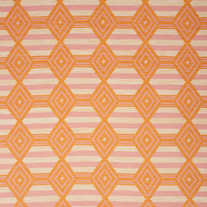 Schumacher Manta Performance Pink & Orange Fabric 77440