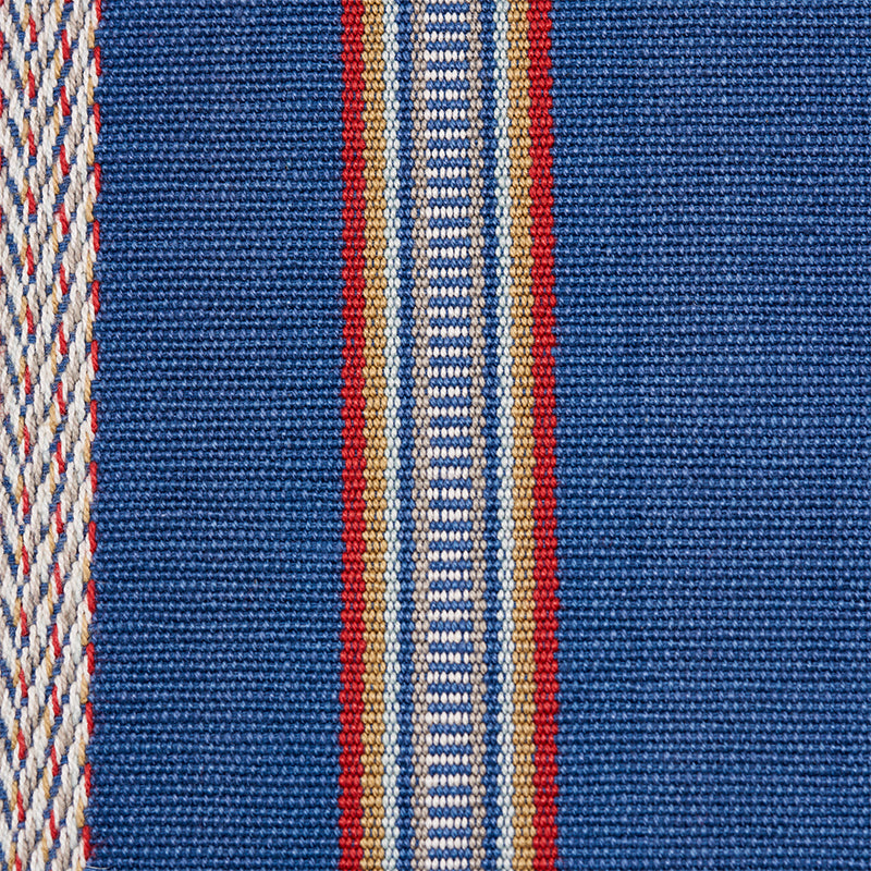 Schumacher Kayenta Stripe Blue Fabric 77451