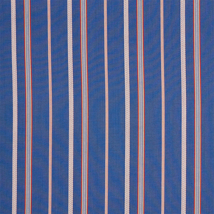 Schumacher Kayenta Stripe Blue Fabric 77451