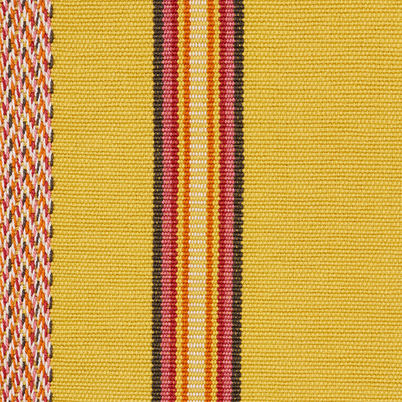 Schumacher Kayenta Stripe Yellow Fabric 77452