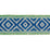 Schumacher Larson Handwoven Tape Blue & Green Trim 77461