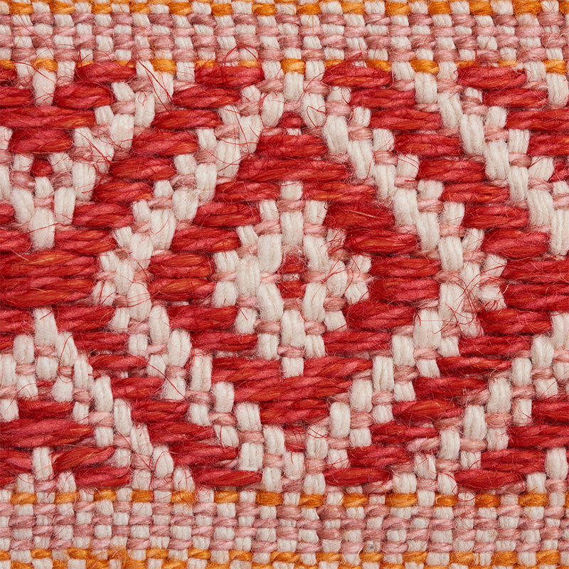 Schumacher Larson Handwoven Tape Red & Orange Trim 77462