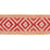 Schumacher Larson Handwoven Tape Red & Orange Trim 77462