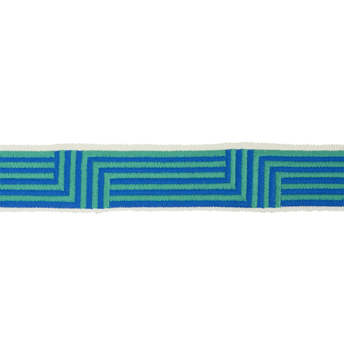 Schumacher Osilas Tape Peacock Trim 77470