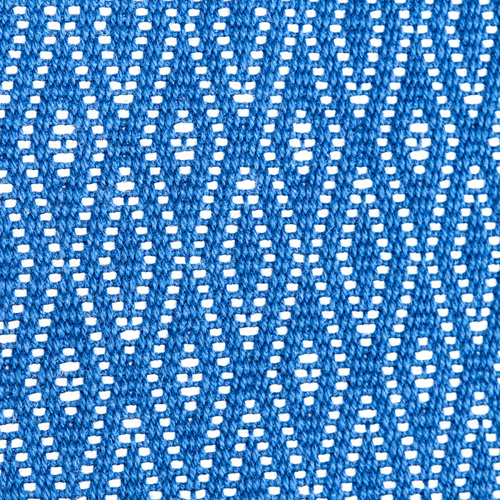 Schumacher Derby Diamond Performance Indigo Fabric 77522