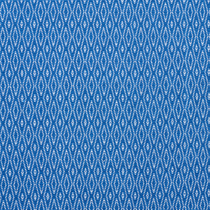 Schumacher Derby Diamond Performance Indigo Fabric Sample 77522