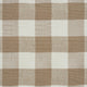 Schumacher Barnes Performance Check Natural Fabric 77551