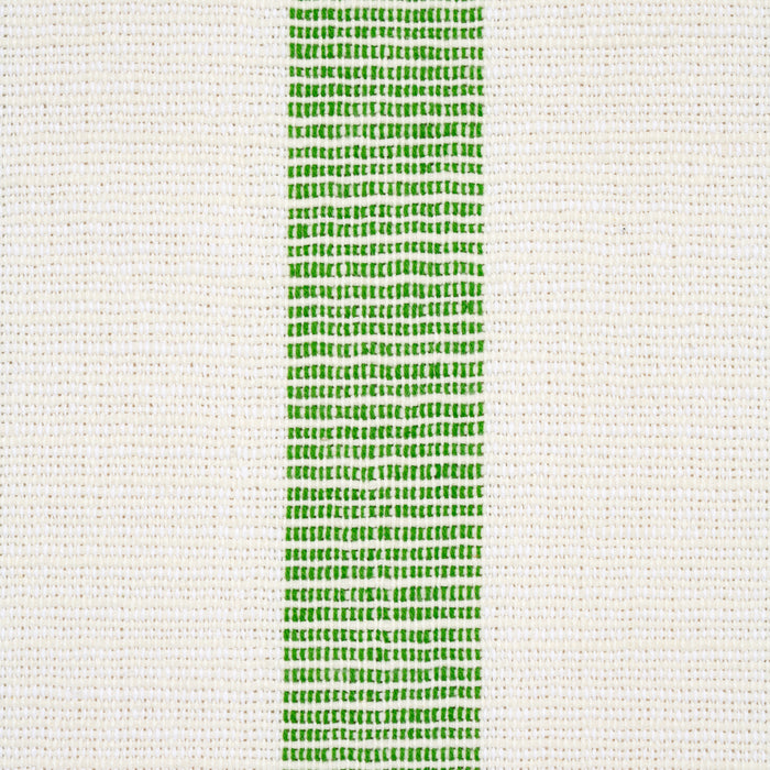 Schumacher Ketley Performance Stripe Green Fabric 77565