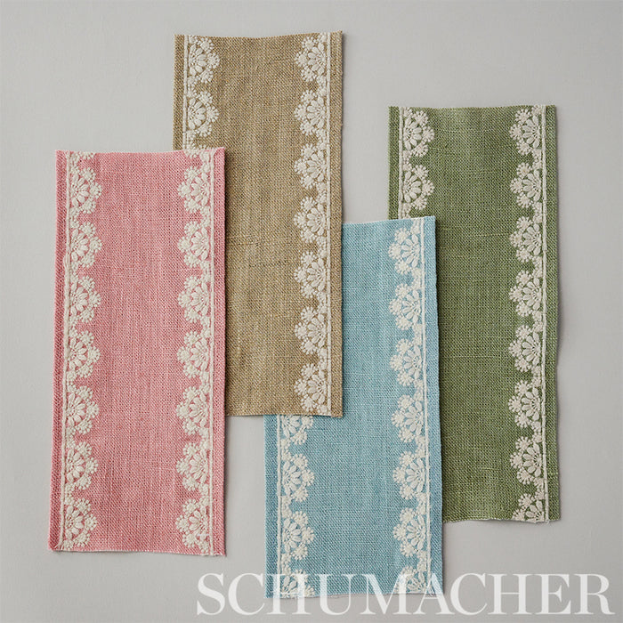 Schumacher Cecily Tape Sage Trim Sample 77570