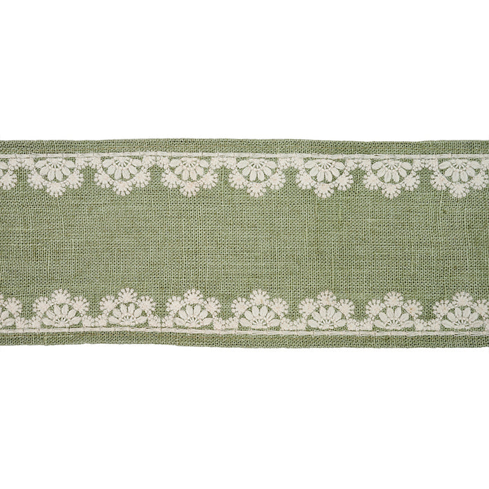 Schumacher Cecily Tape Sage Trim Sample 77570