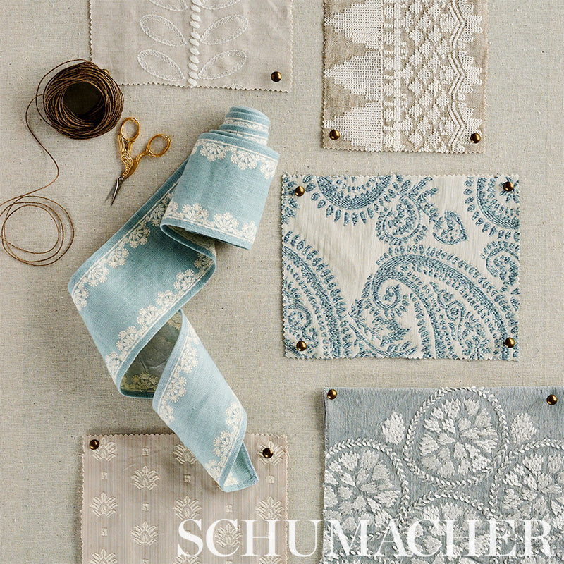 Schumacher Cecily Tape Sky Trim 77571