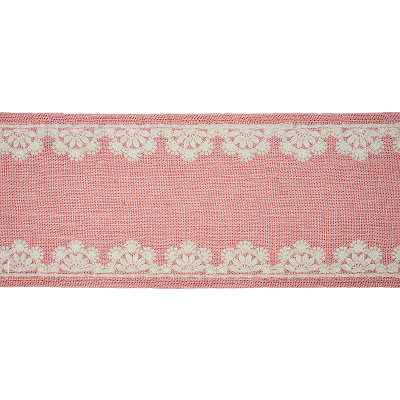 Schumacher Cecily Tape Rose Trim Sample 77572