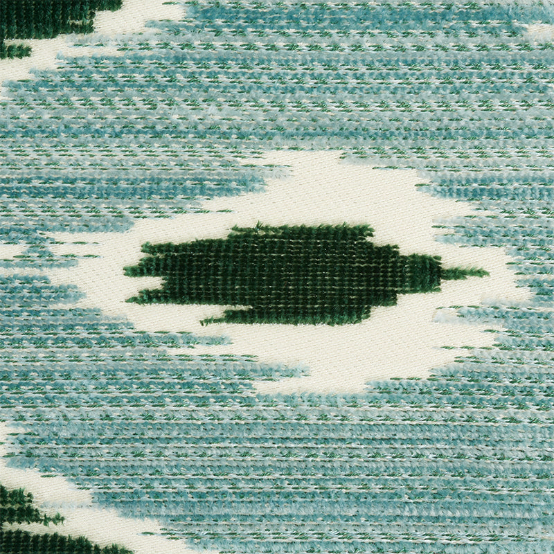 Schumacher Xenia Velvet Tape Peacock Trim Sample 77630