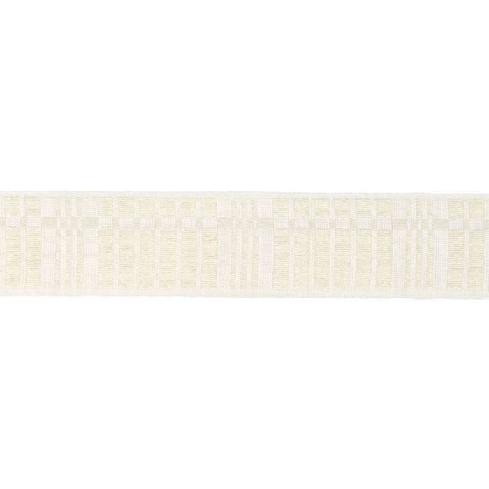 Schumacher Carmo Tape Medium Ivory Trim 78003