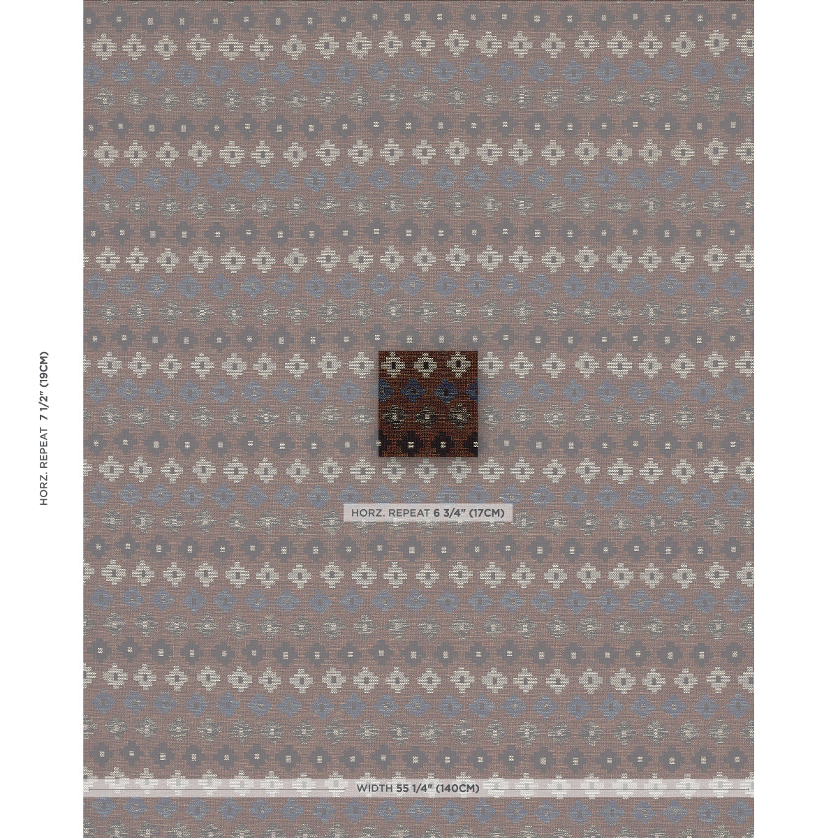 Schumacher Ayumi Performance Russet Fabric Sample 78133