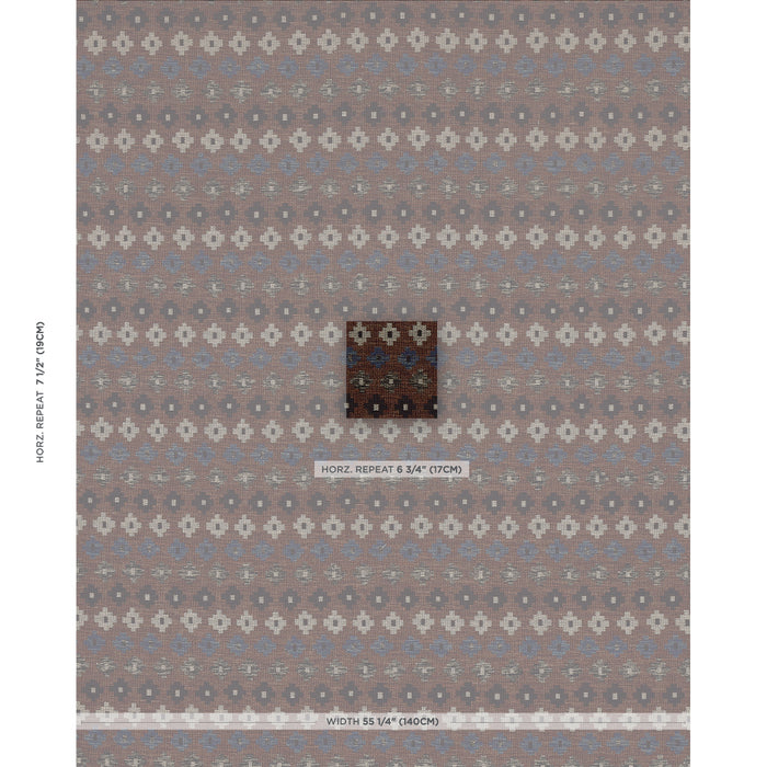 Schumacher Ayumi Performance Russet Fabric Sample 78133