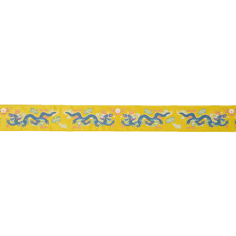 Schumacher Lili Dragon Tape Yellow Trim Sample 78172