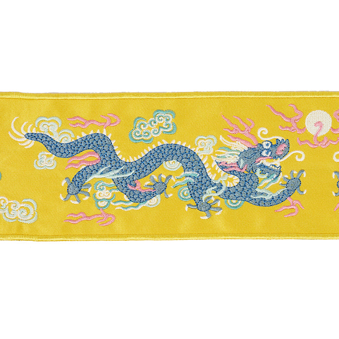 Schumacher Lili Dragon Tape Yellow Trim Sample 78172