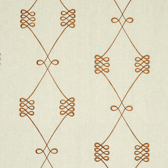 Schumacher Nicolette Embroidery Natural Fabric 78201