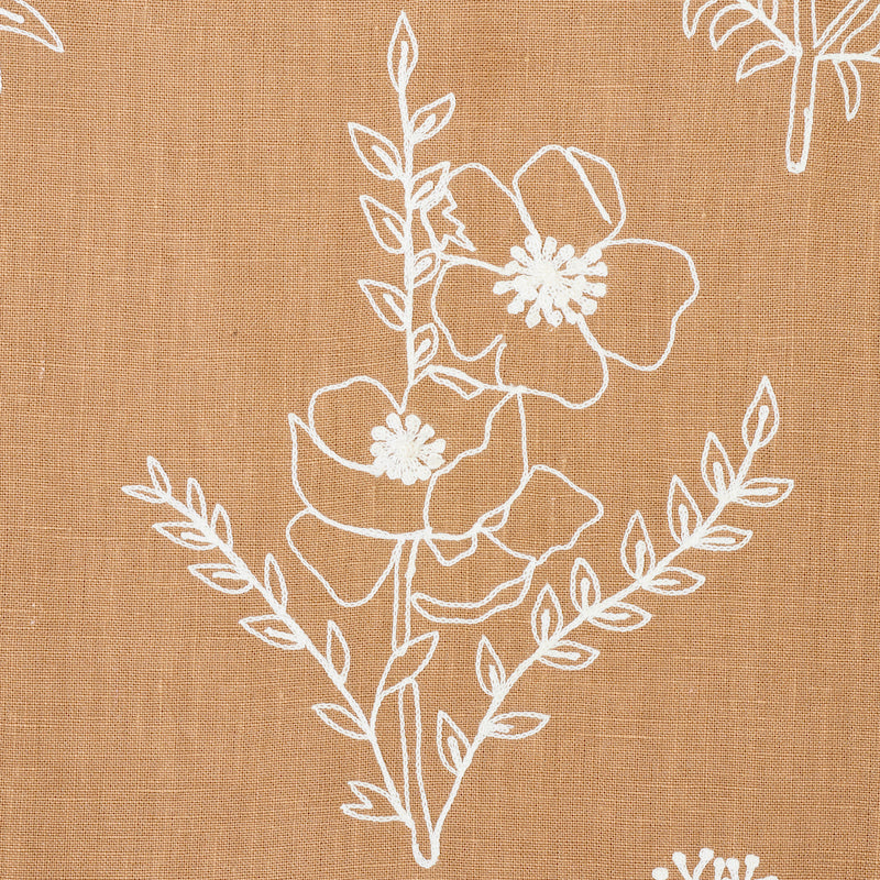 Schumacher Lisbeth Embroidery Camel Fabric 78361