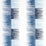 Schumacher Sunburst Stripe Embroidery Blue Fabric Sample 78404