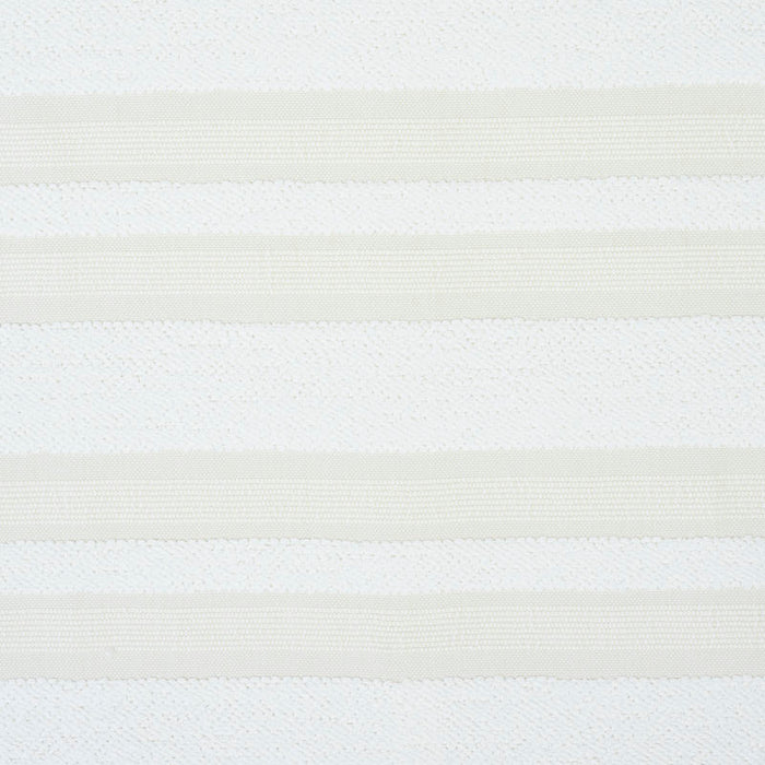 Schumacher Ohara Stripe Indoor/Outdoor Ivory Fabric Sample 78491