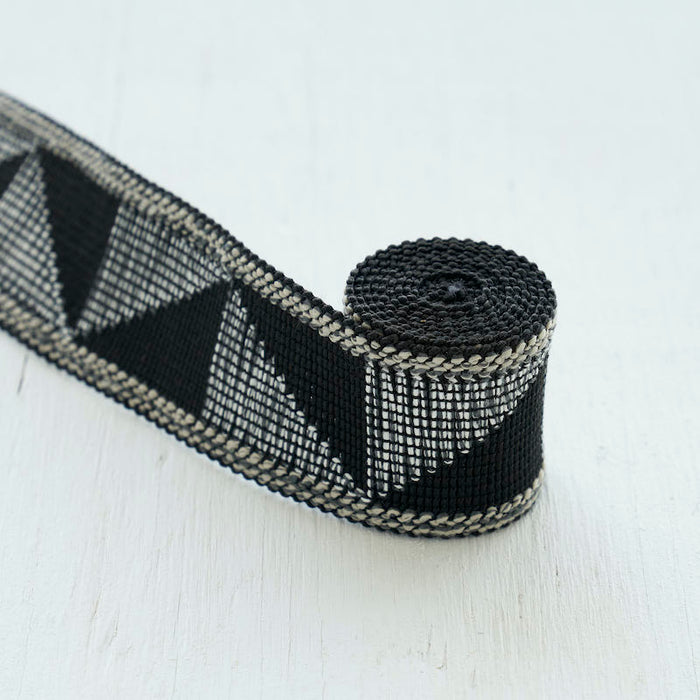 Schumacher Teague Tape Indoor/Outdoor Black Trim Sample 78532