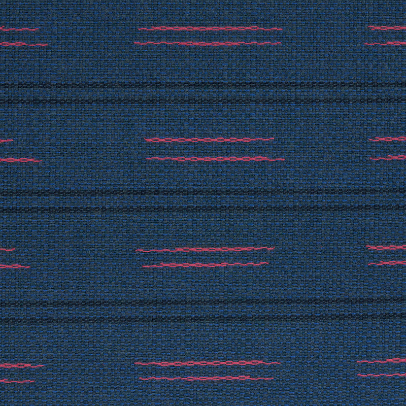 Schumacher Ainsley Stripe Indoor/Outdoor Navy Fabric Sample 78581