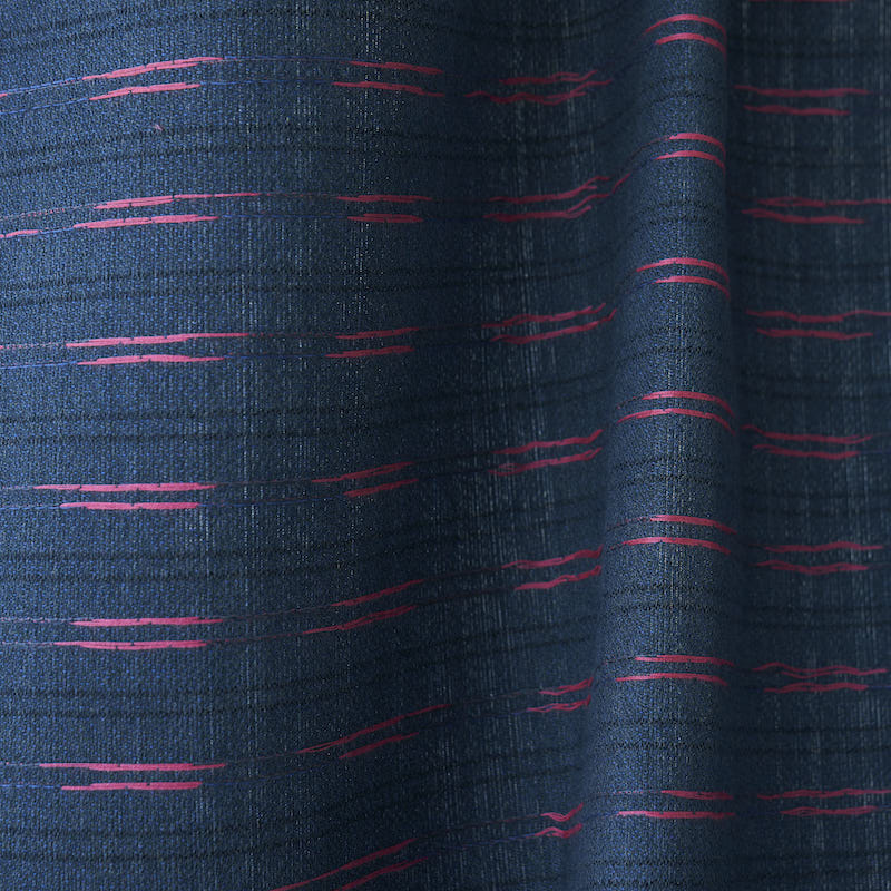 Schumacher Ainsley Stripe Indoor/Outdoor Navy Fabric 78581