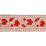 Schumacher Mila Hand Block Print Tape Red Trim 78590