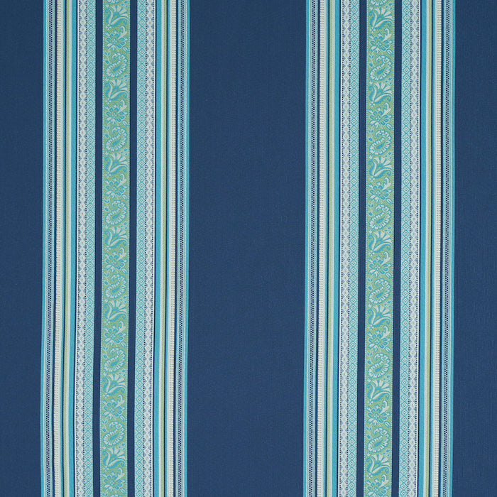 Schumacher Markova Stripe Navy Fabric Sample 78602