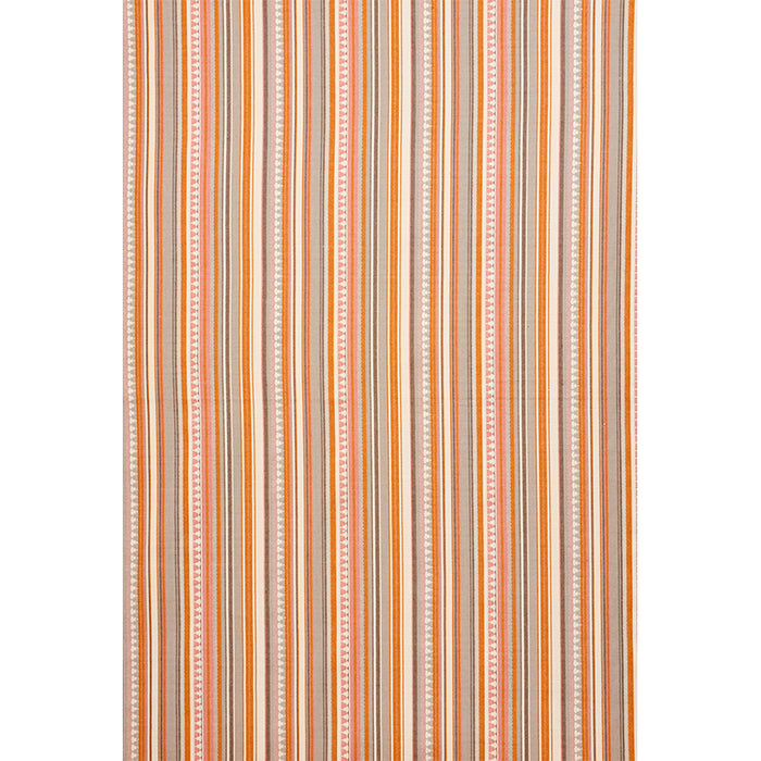 Schumacher Zuni Stripe Orange & Pink Fabric Sample 78732