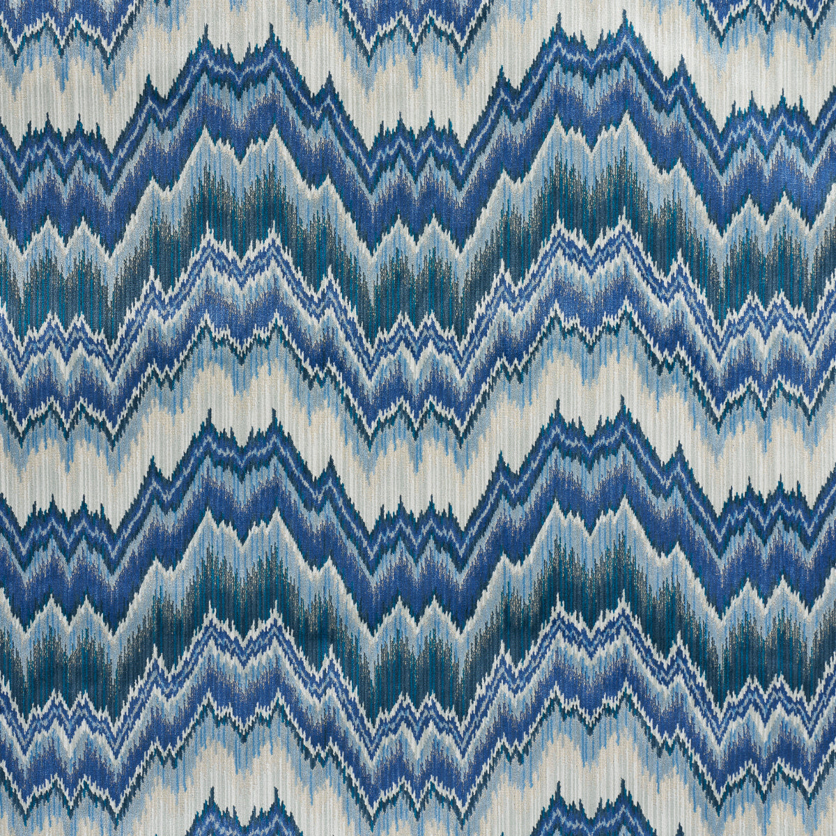 Schumacher Bezique Flamestitch Velvet Lapis Fabric 78792