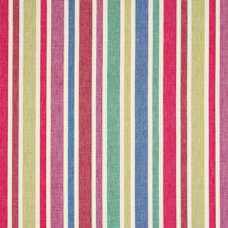 Schumacher Circo Hand Woven Stripe Carnival Fabric 78860