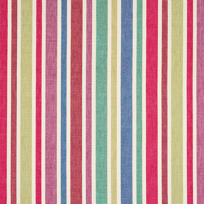 Schumacher Circo Hand Woven Stripe Carnival Fabric Sample 78860