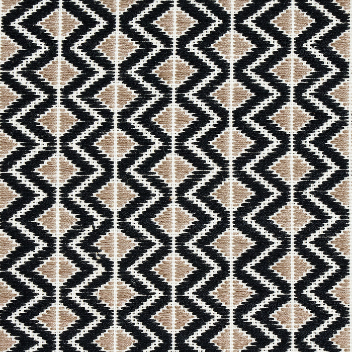 Schumacher Pinula Hand Woven Black Fabric Sample 78910