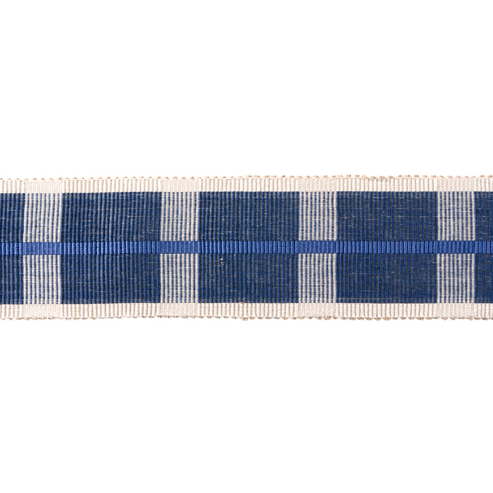 Schumacher Calcada Tape Wide Lapis Trim Sample 78977