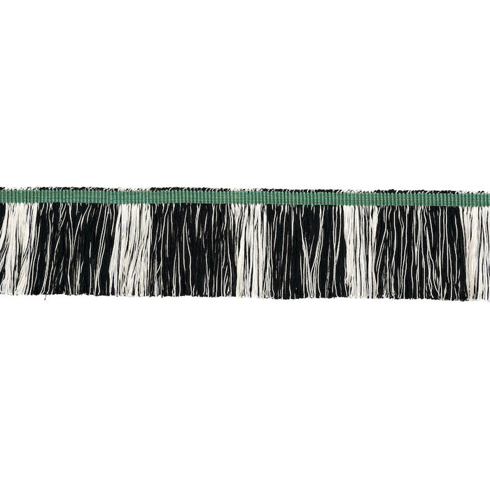 Schumacher Calcada Fringe Emerald Trim Sample 78983