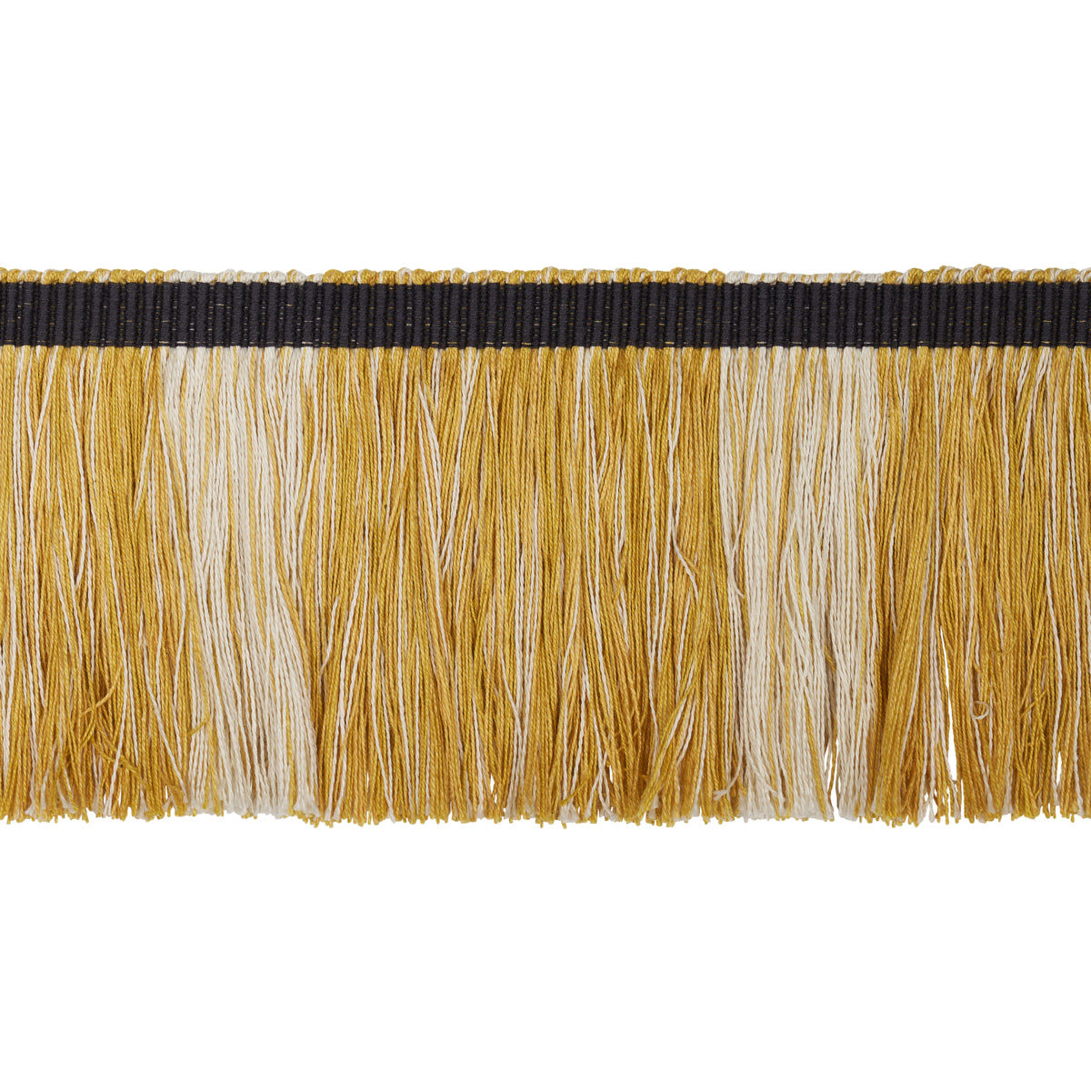 Schumacher Calcada Fringe Maize Trim Sample 78985