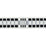 Schumacher Carmo Tape Narrow Silver & Black Trim 78991